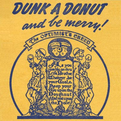 40s style card with the National Dunking Association crest